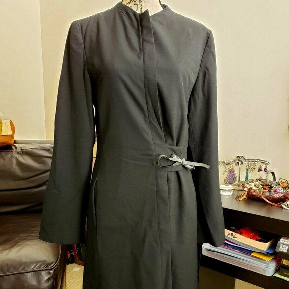 Ted Baker Black Linen Zip Coat- Career Executive - Picture 2 of 9